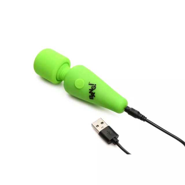 Glow in the Dark Mini Wand Vibrator at Spencer's