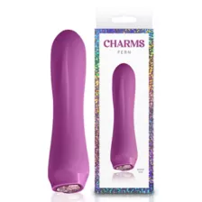 10-Function Fern Jeweled Rechargeable Vibrator - 5.3 Inch at Spencer's
