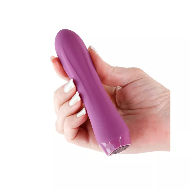10-Function Fern Jeweled Rechargeable Vibrator - 5.3 Inch at Spencer's