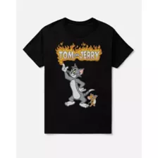 Tom & Jerry Flames T Shirt at Spencer's
