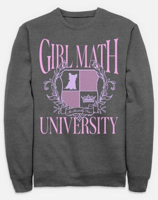 Girl Math University Crewneck Sweatshirt