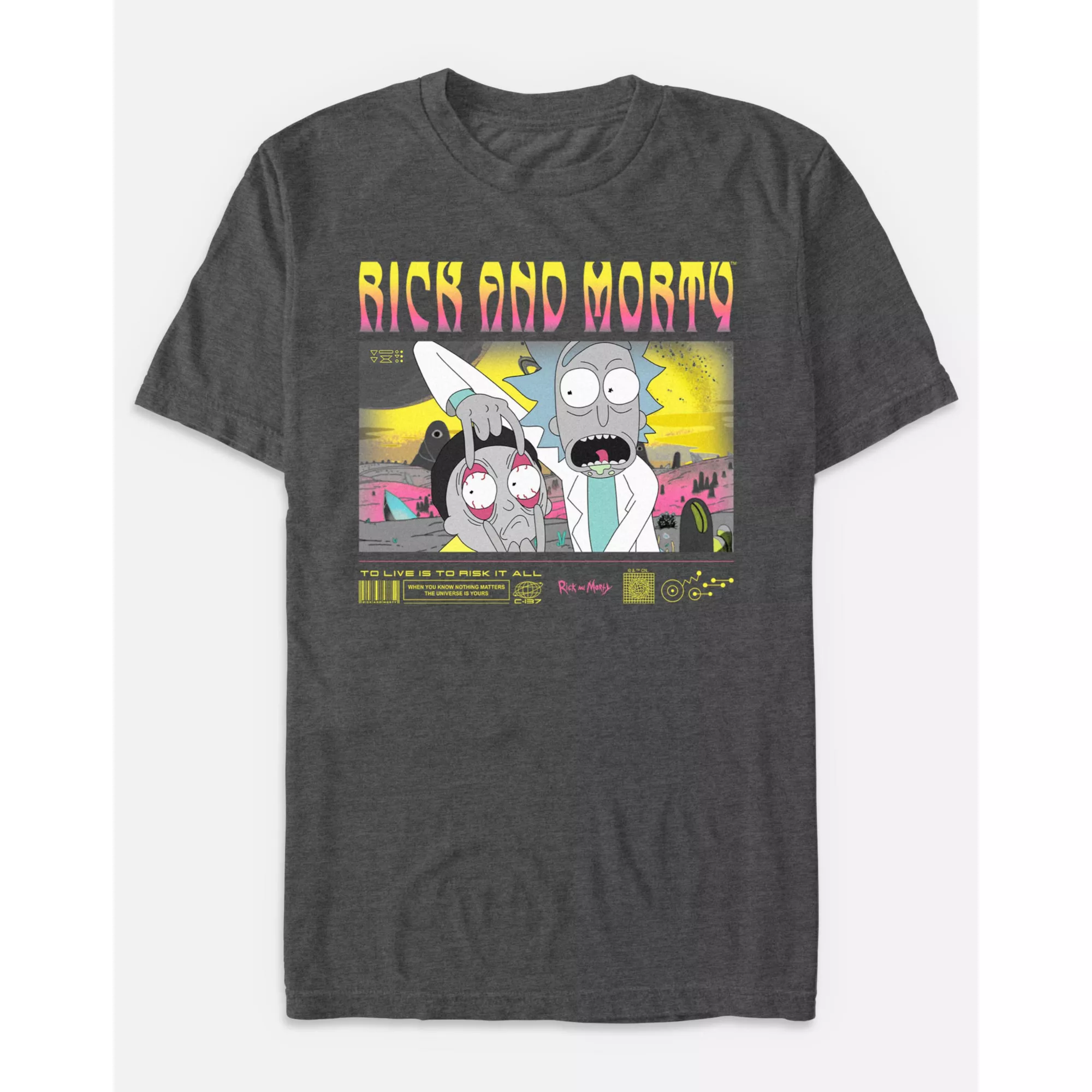 To Live Is to Risk It All T Shirt - Rick and Morty at Spencer's
