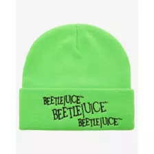 Neon Beetlejuice Cuff Beanie Hat at Spencer's