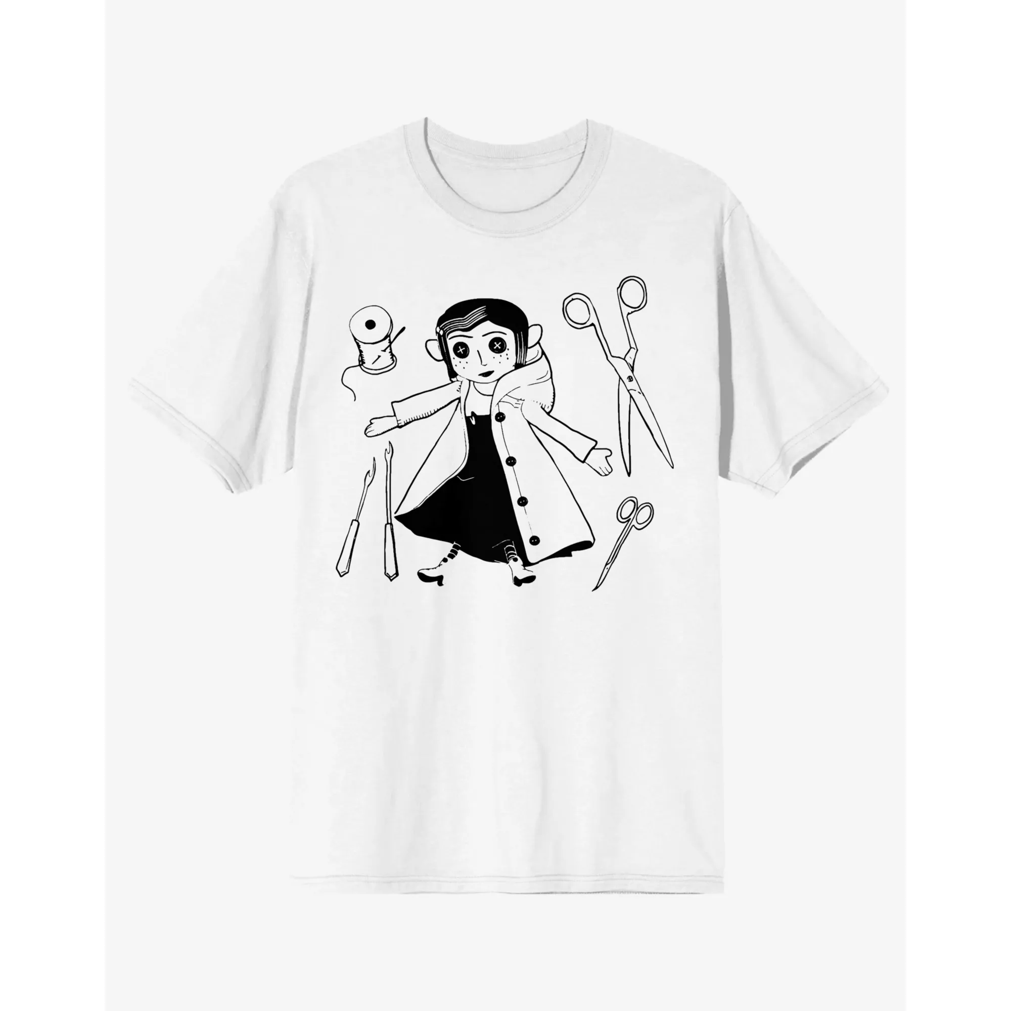 Sewing Coraline T Shirt at Spencer's