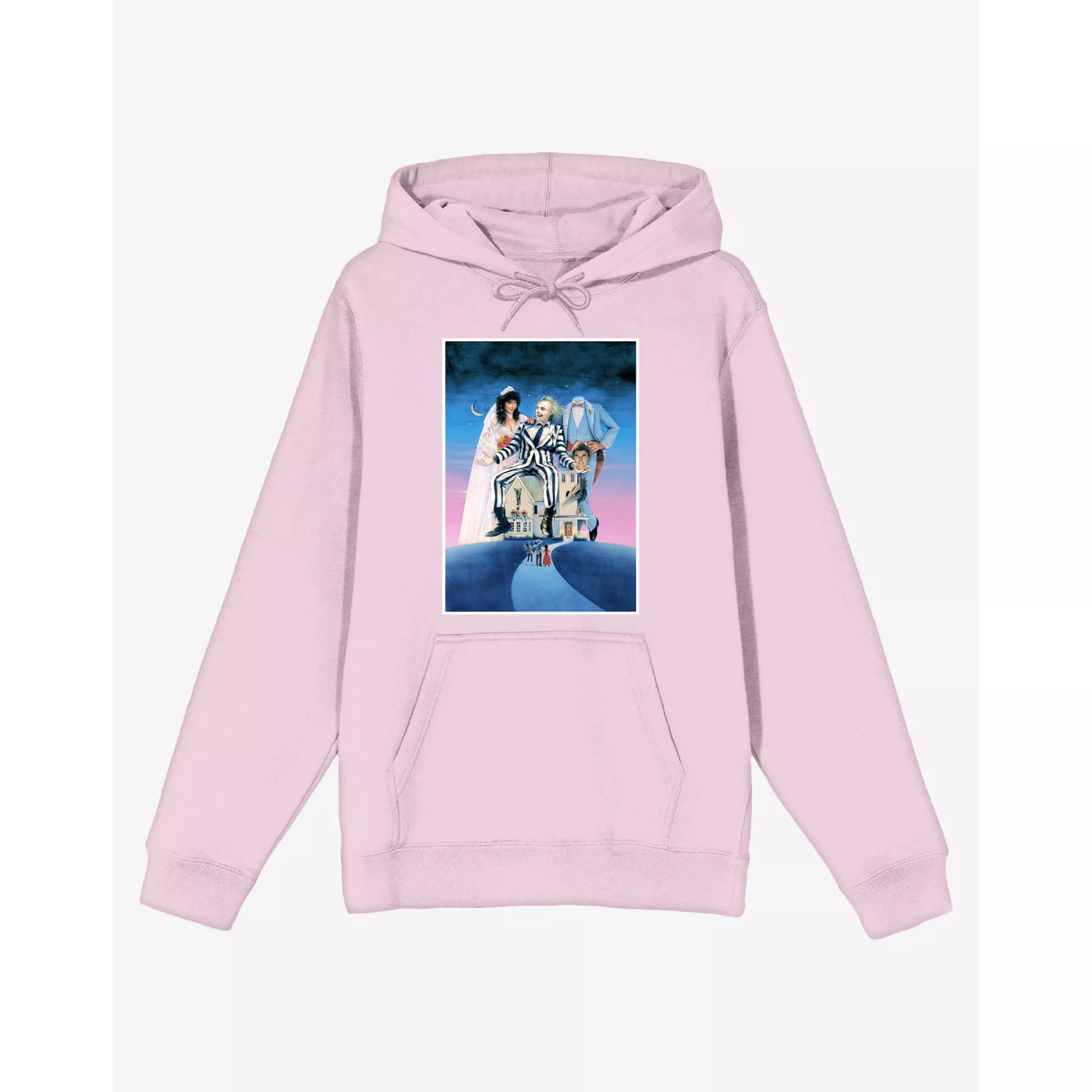 Beetlejuice Pink Poster Hoodie at Spencer's