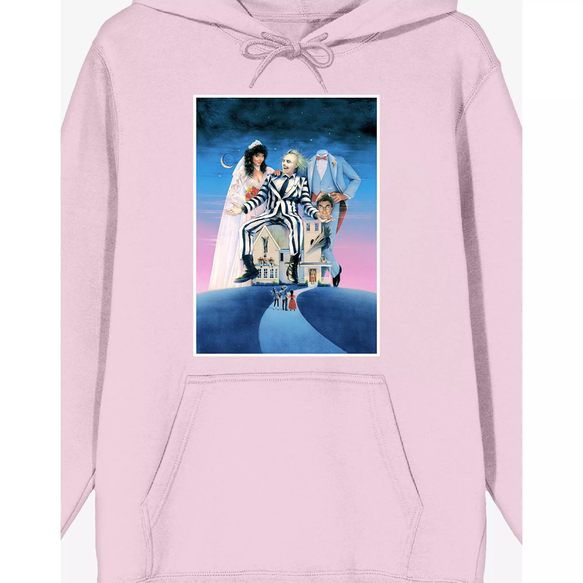 Beetlejuice Pink Poster Hoodie at Spencer's