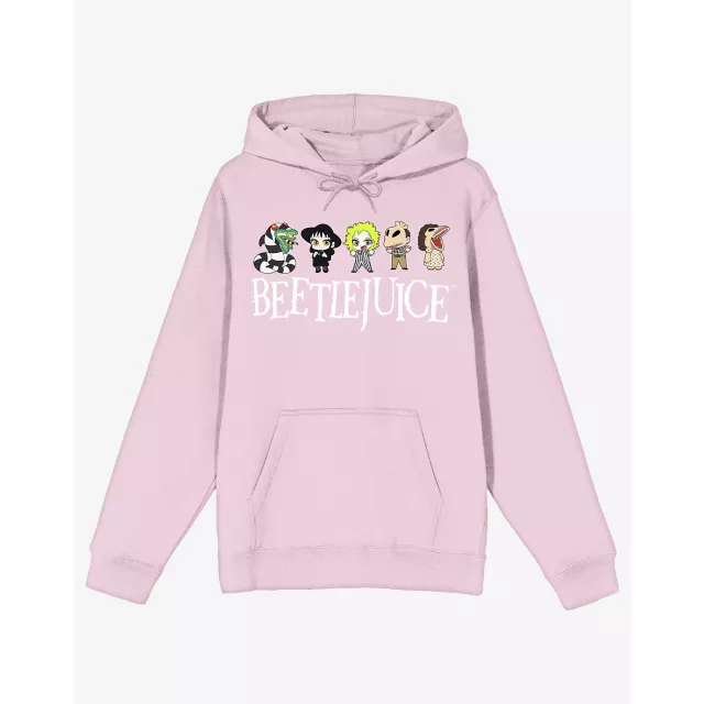 Beetlejuice Chibi Characters Pink Hoodie at Spencer's