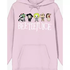 Beetlejuice Chibi Characters Pink Hoodie at Spencer's