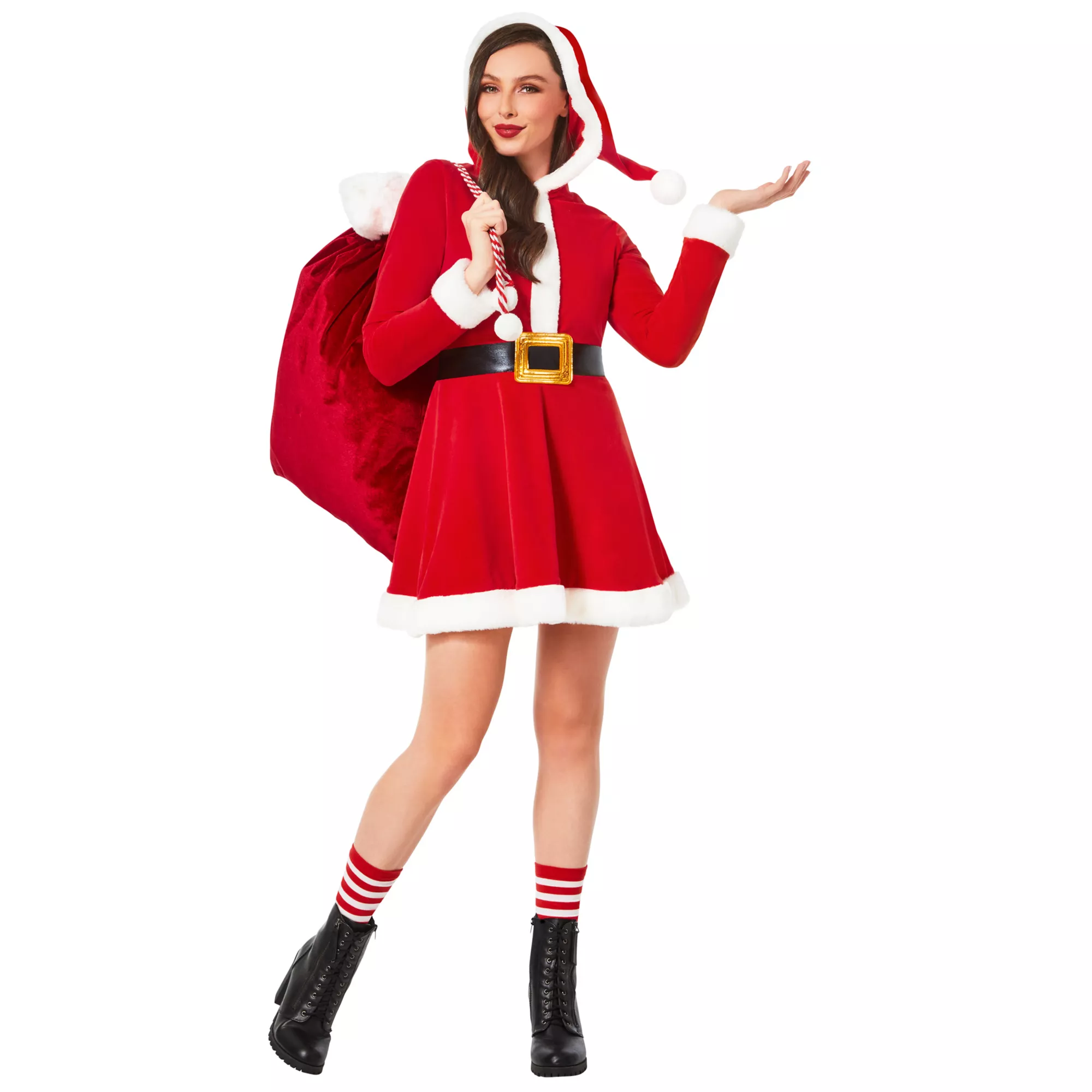 Adult Mrs. Claus Skater Dress at Spirit Halloween