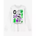 Beetlejuice Icons White Long Sleeve T Shirt at Spencer's