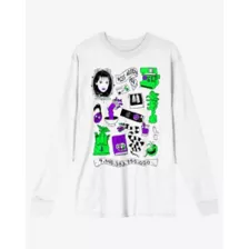 Beetlejuice Icons White Long Sleeve T Shirt at Spencer's