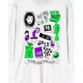 Beetlejuice Icons White Long Sleeve T Shirt at Spencer's