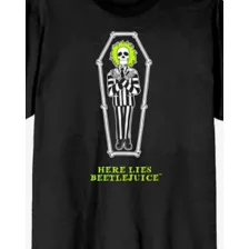 Here Lies Beetlejuice Coffin T Shirt at Spencer's