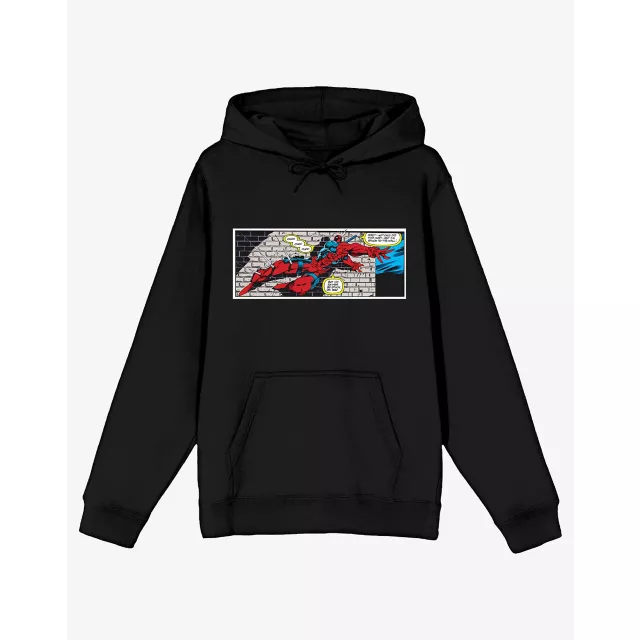 Deadpool Stuck on the Wall Comic Strip Hoodie at Spencer's