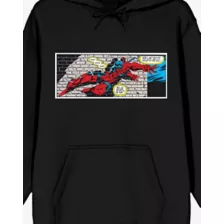 Deadpool Stuck on the Wall Comic Strip Hoodie at Spencer's