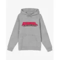Grey Deadpool Logo Hoodie at Spencer's