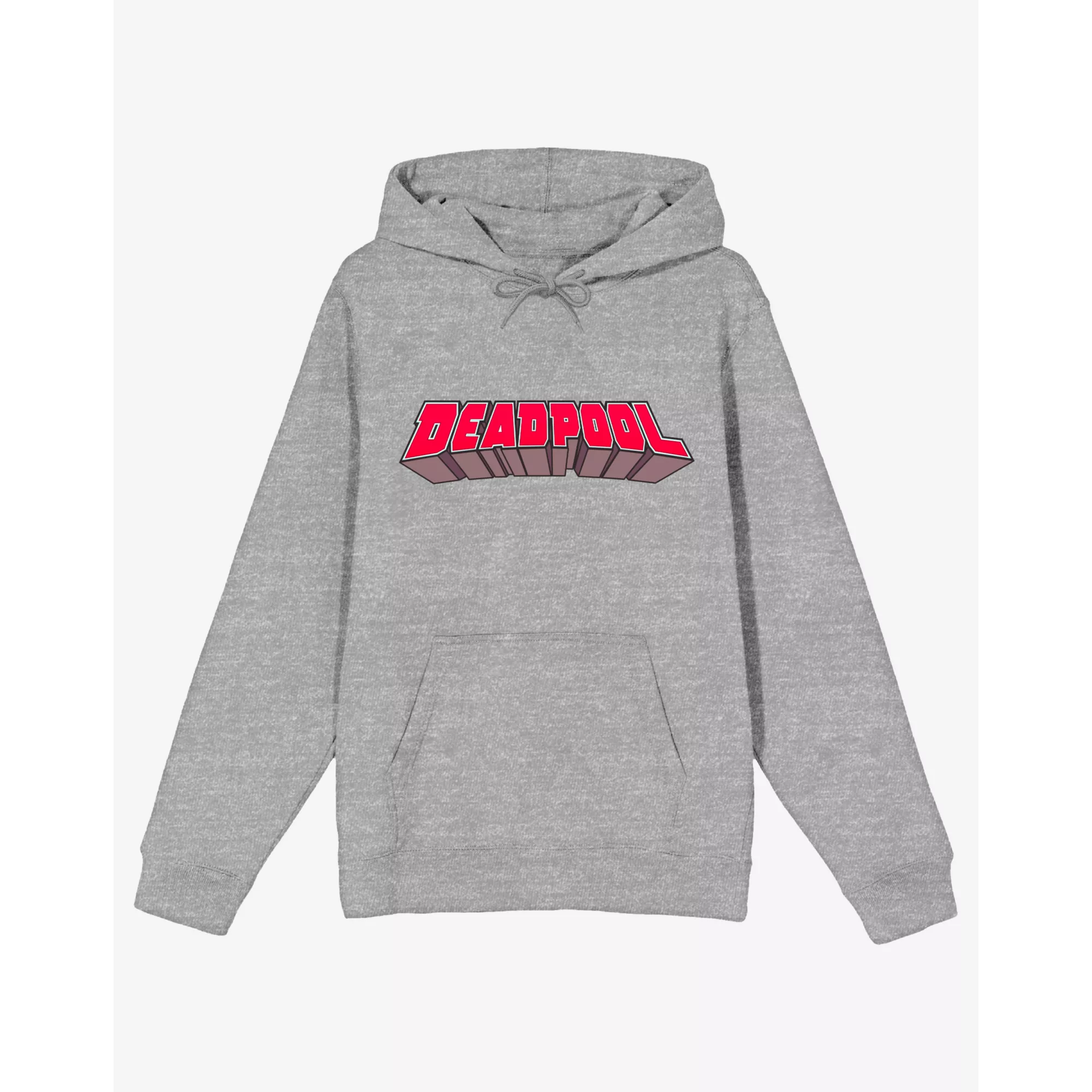 Grey Deadpool Logo Hoodie at Spencer's