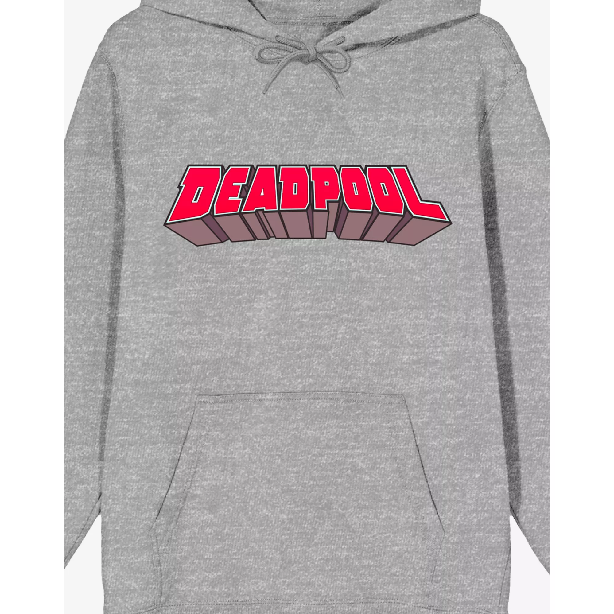 Grey Deadpool Logo Hoodie at Spencer's