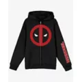 Deadpool Mask Logo Zip Hoodie at Spencer's