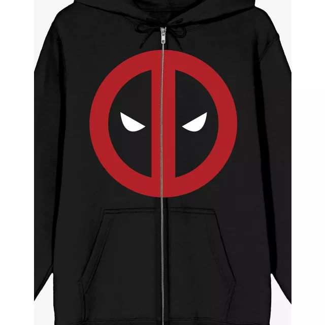 Deadpool Mask Logo Zip Hoodie at Spencer's