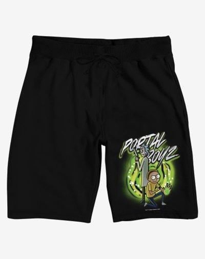 Portal Boyz Lounge Shorts - Rick and Morty