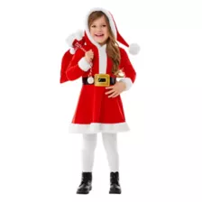 Toddler Santa Hooded Dress Costume at Spencer's