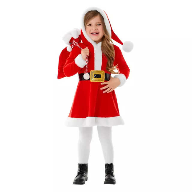 Toddler Santa Hooded Dress Costume at Spencer's