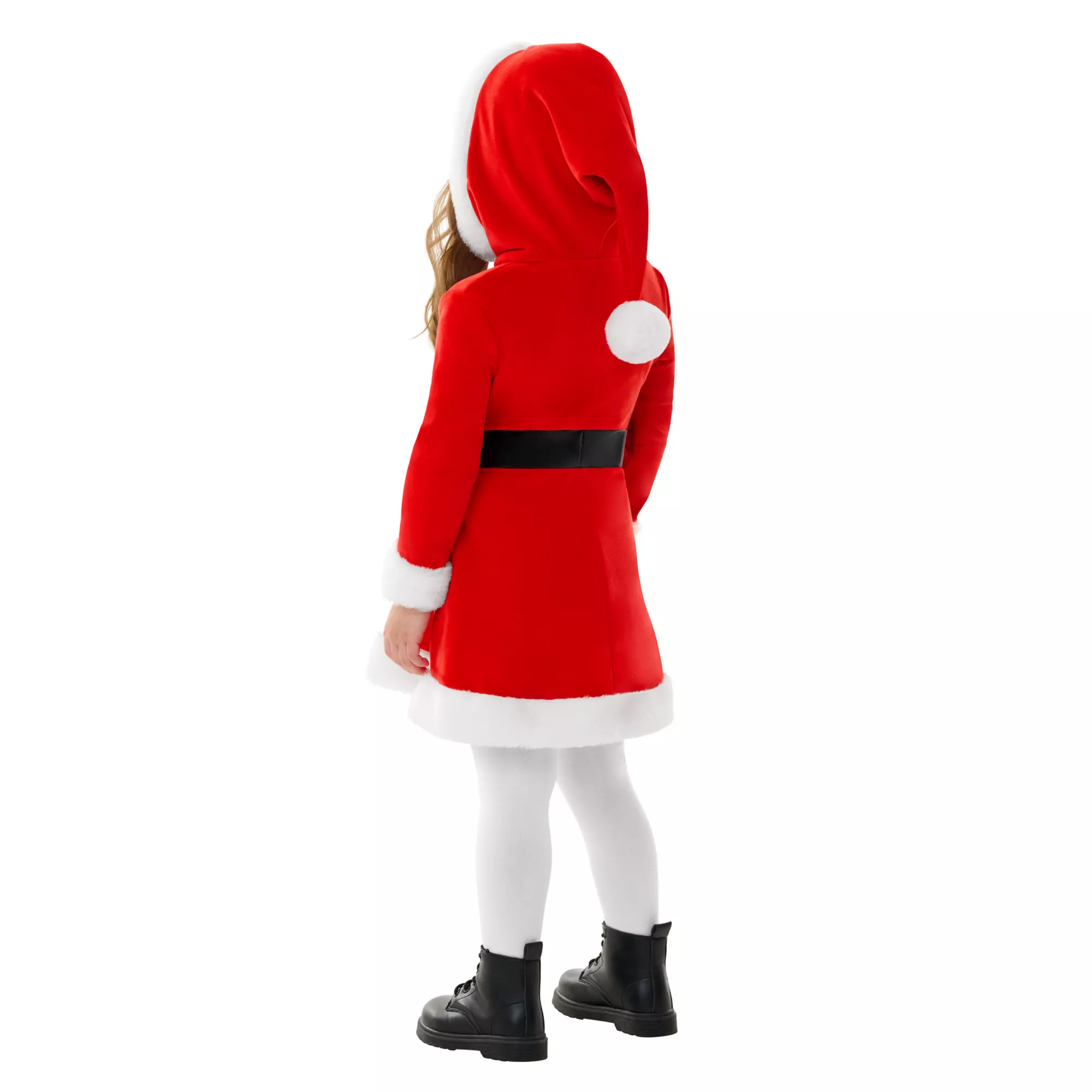 Toddler Santa Hooded Dress Costume at Spencer's