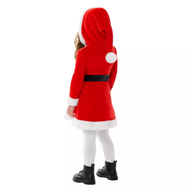 Toddler Santa Hooded Dress Costume at Spencer's