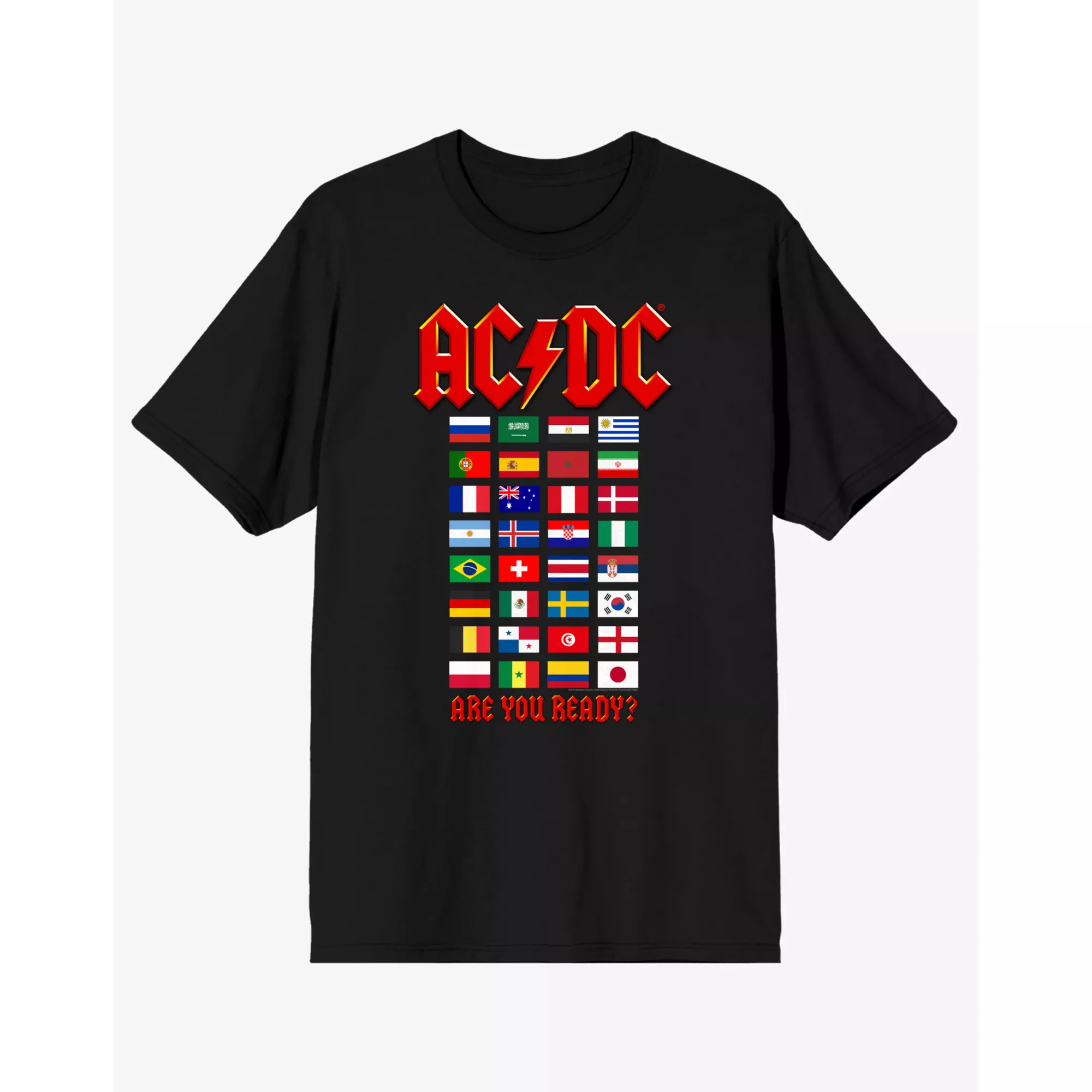 ACDC World Tour Flag T Shirt at Spencer's