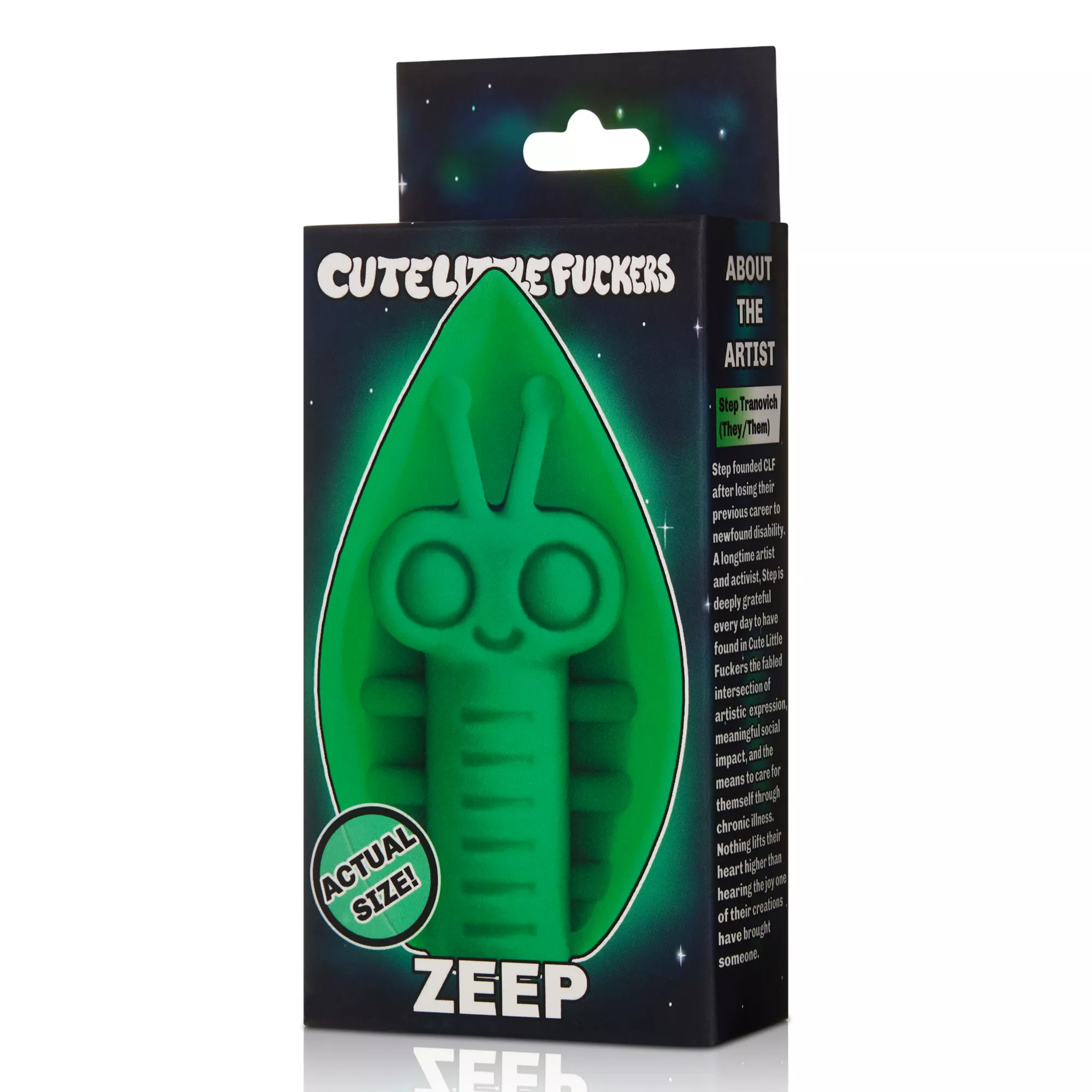 Cute Little Fuckers Emerald Green Zeep Vibrator at Spencer's