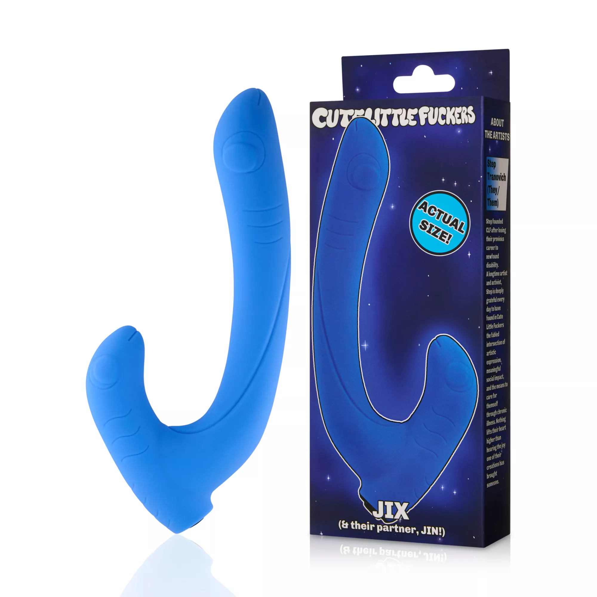 Cute Little Fuckers Blue Jix Rabbit Vibrator at Spencer's
