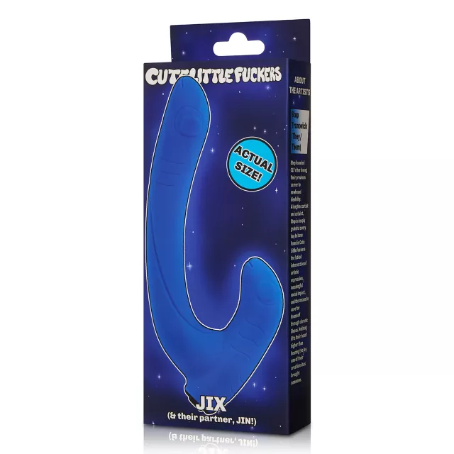 Cute Little Fuckers Blue Jix Rabbit Vibrator at Spencer's