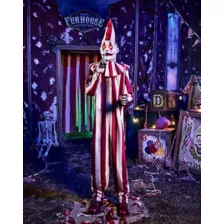 6 Ft 9 In Silent and Deadly Clown Animatronic at Spirit Halloween