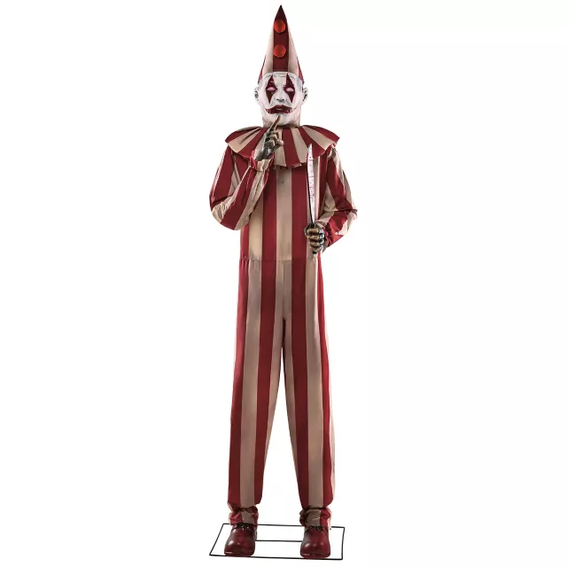 6 Ft 9 In Silent and Deadly Clown Animatronic at Spirit Halloween