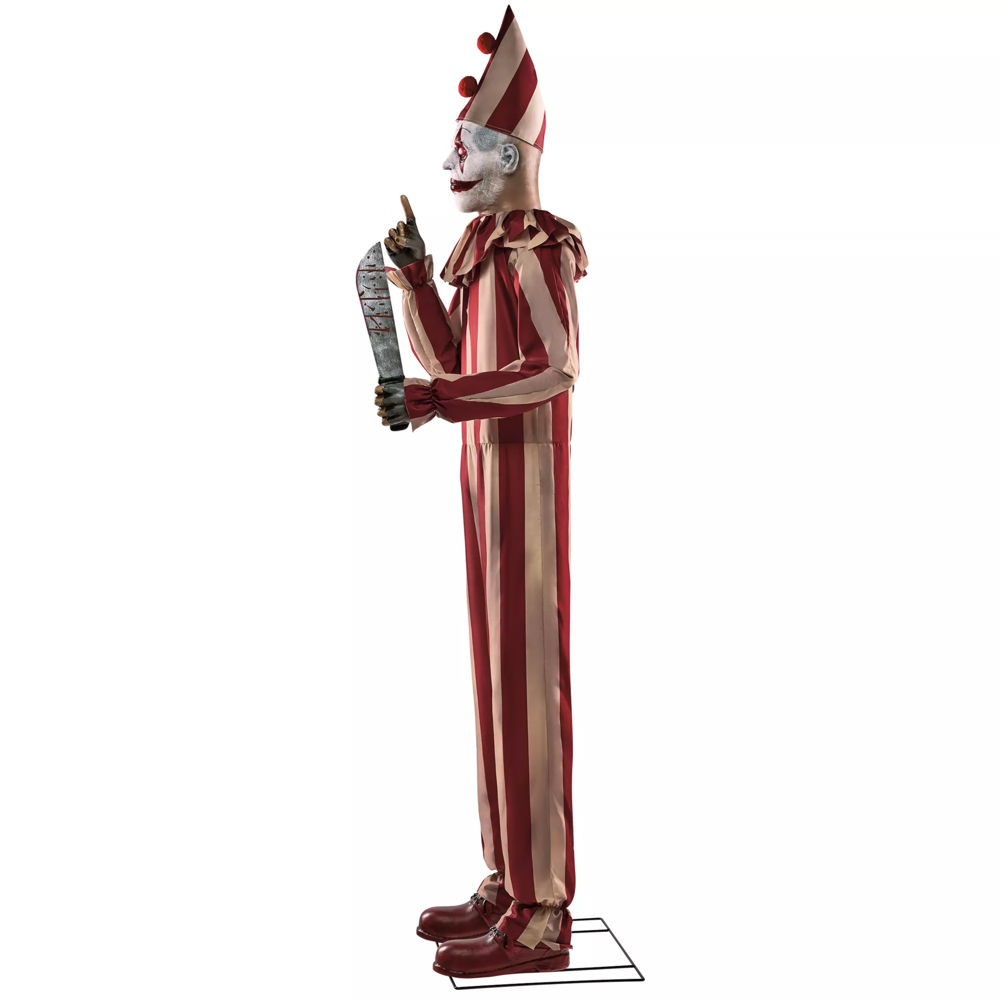 6 Ft 9 In Silent and Deadly Clown Animatronic