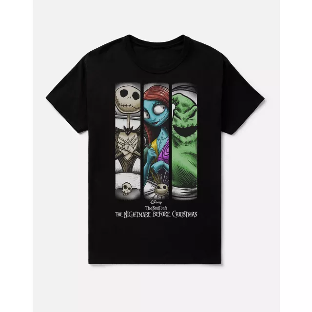 The Nightmare Before Christmas Character Strip T Shirt at Spencer's