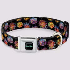 Buckle-Down Rick and Morty Faces Dog Collar at Spencer's