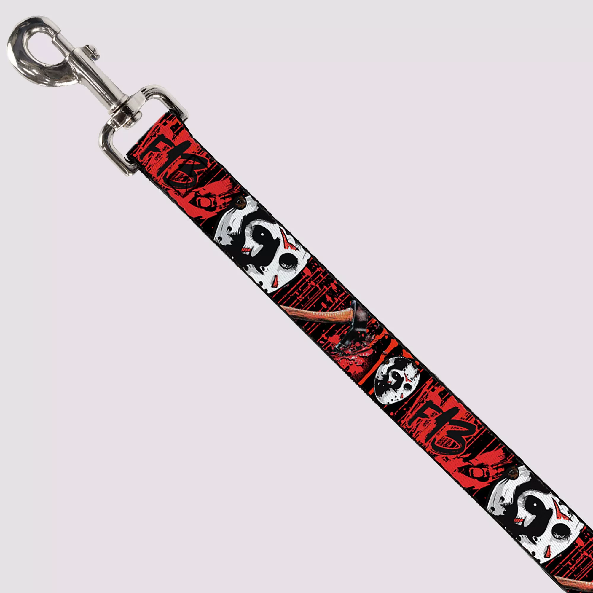 Buckle-Down Black and Red Friday the 13th Dog Leash at Spencer's
