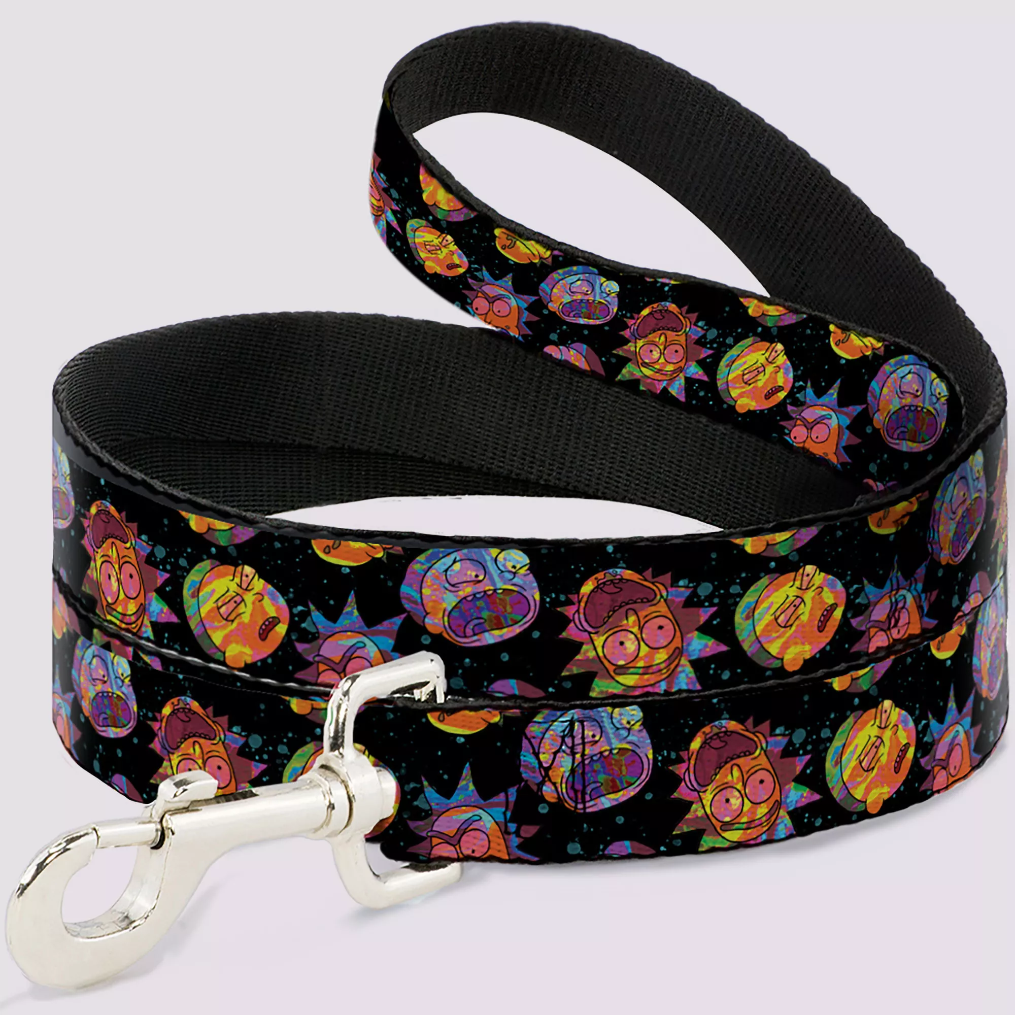 Buckle-Down Multi-Color Rick and Morty Faces Dog Leash at Spencer's