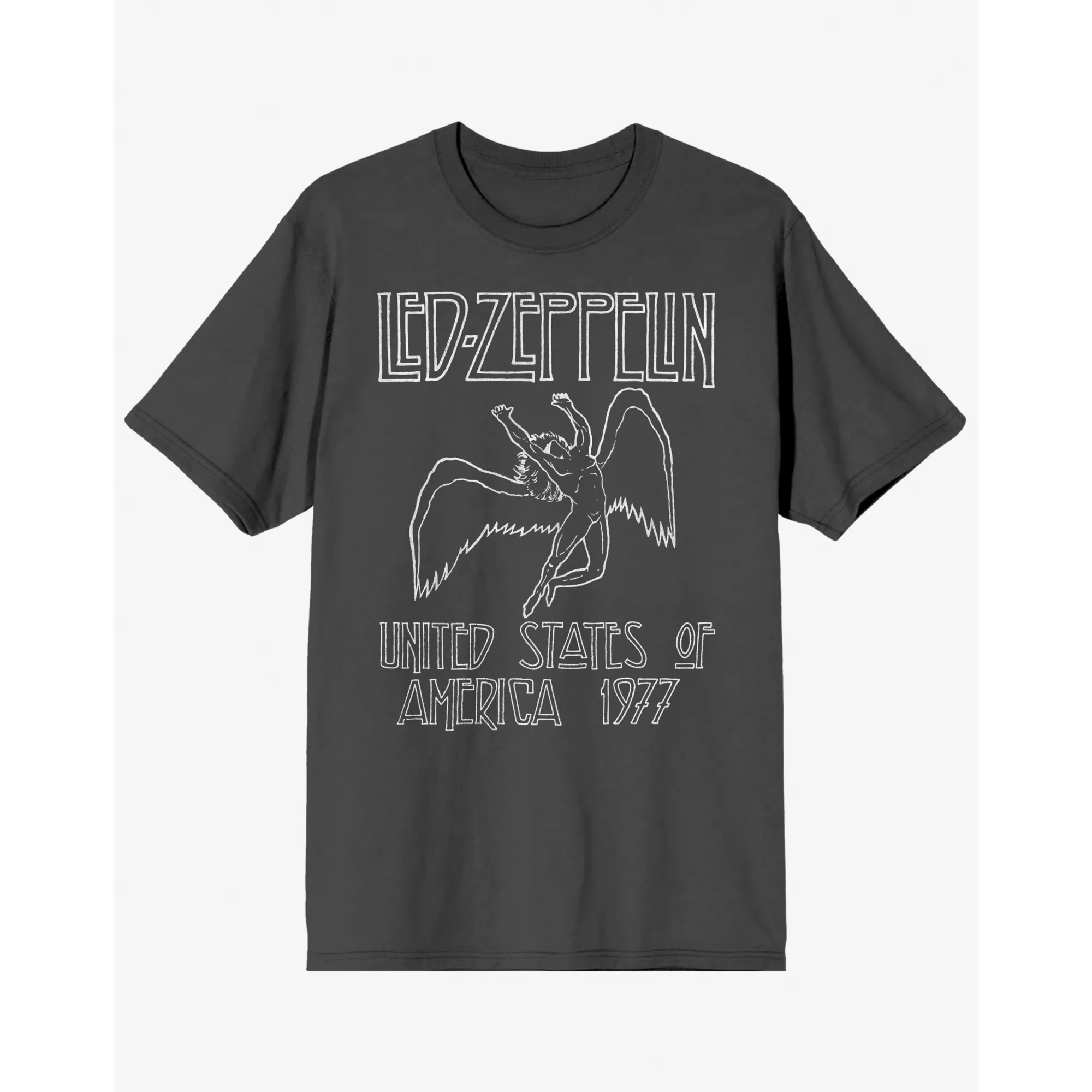 Gray Led Zeppelin USA 1977 T Shirt at Spencer's