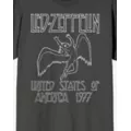 Gray Led Zeppelin USA 1977 T Shirt at Spencer's