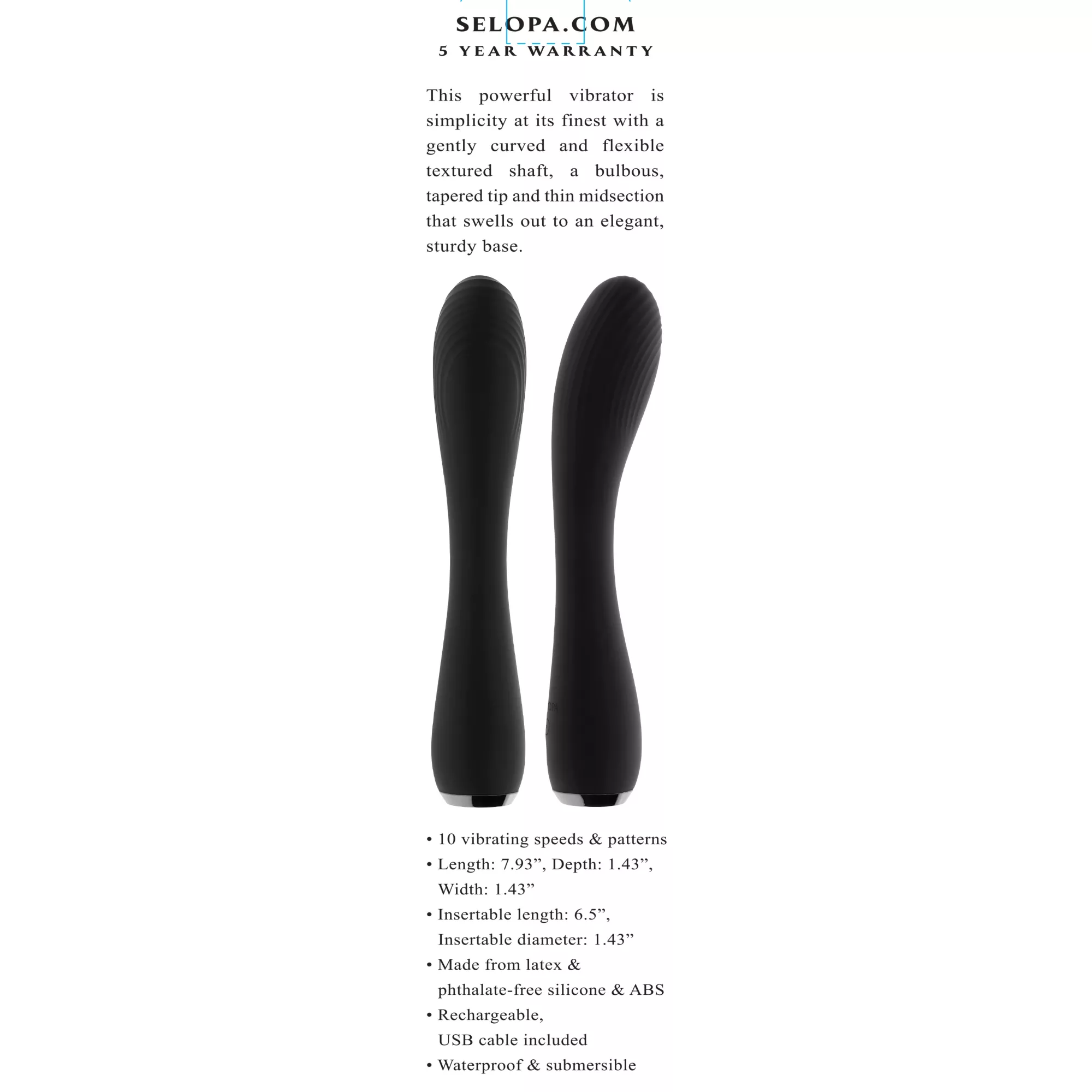 Selopa Midnight Magic Vibrator at Spencer's