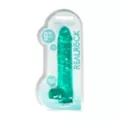 RealRock Turquoise Clear Realistic Dildo with Balls at Spencer's