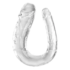 King Cock Double Trouble Large Clear Dildo at Spencer's