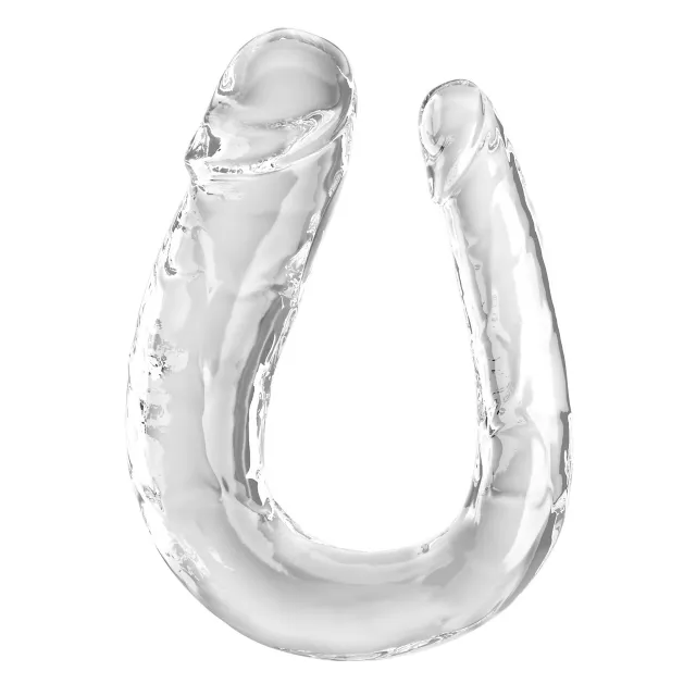 King Cock Double Trouble Large Clear Dildo at Spencer's