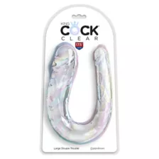 King Cock Double Trouble Large Clear Dildo at Spencer's