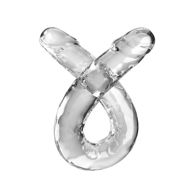 King Cock Clear Double Dildo at Spencer's