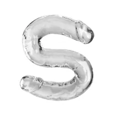 King Cock Clear Double Dildo at Spencer's