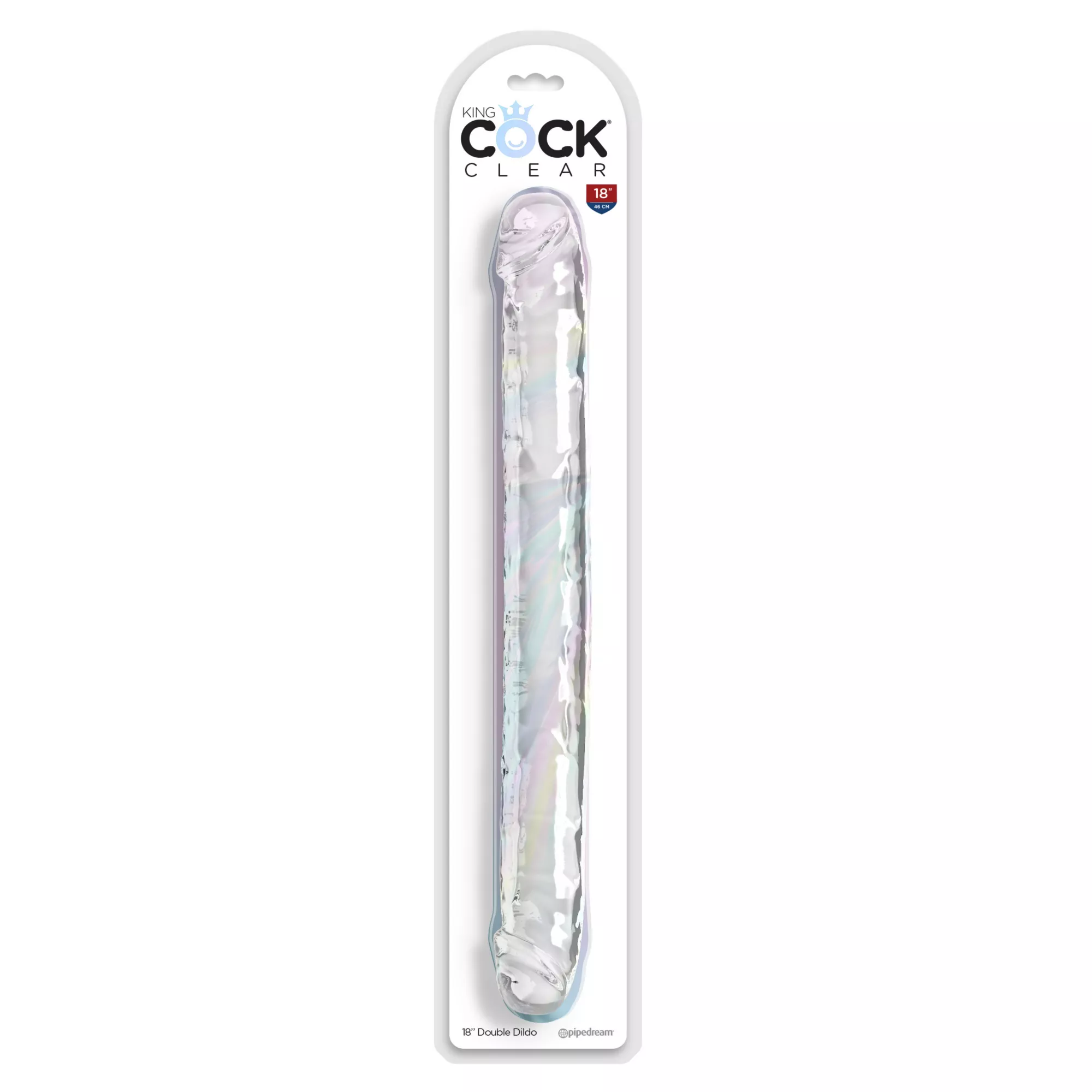 King Cock Clear Double Dildo at Spencer's